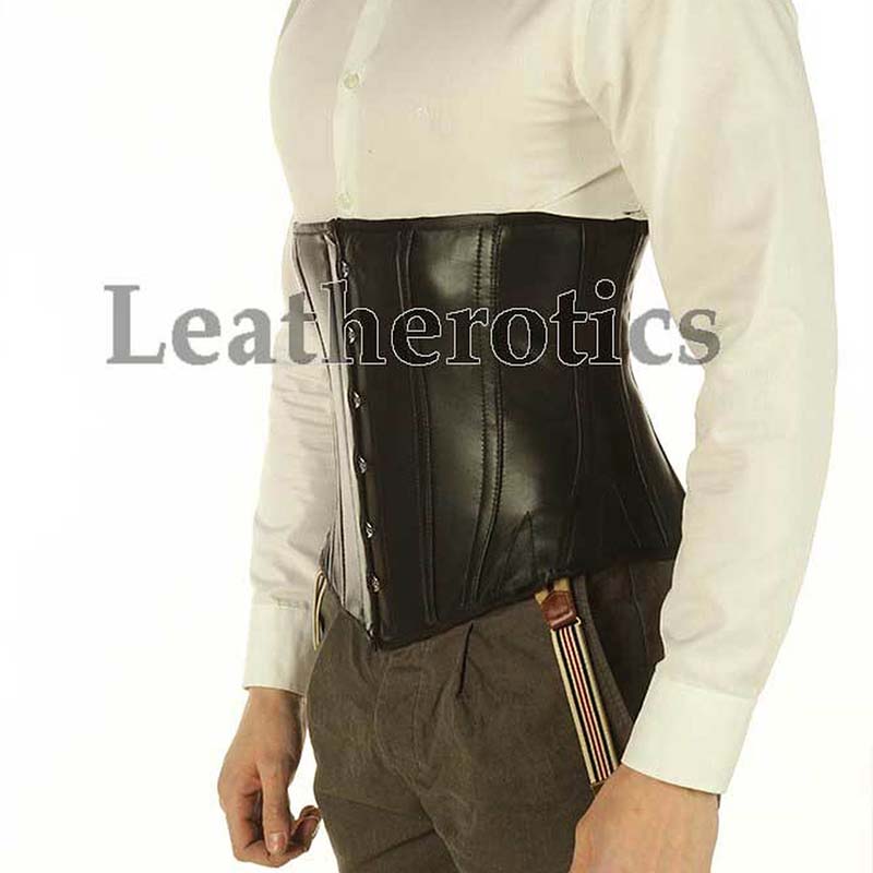 Men's leather corset